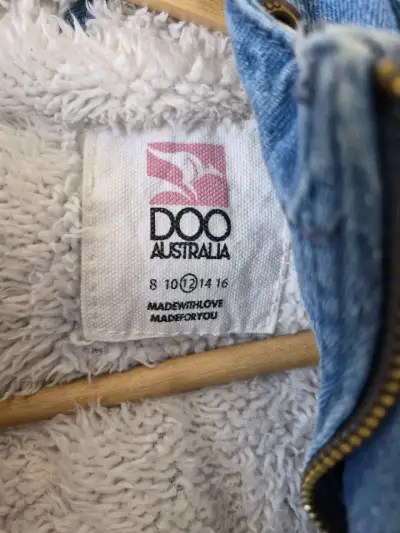 Chaqueta de mezclilla con forro polar para niños Doo Australia - miniatura 2