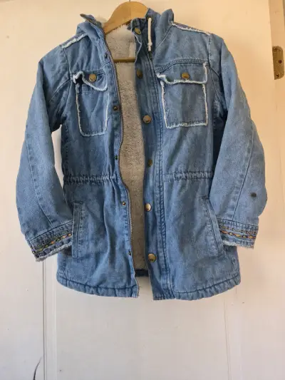 Chaqueta de mezclilla con forro polar para niños Doo Australia - miniatura 3