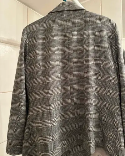 Blazer de cuadros gris para mujer ASH - miniatura 2