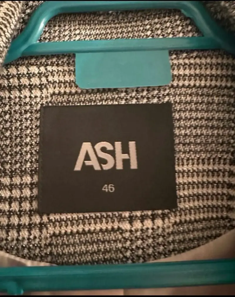 Blazer de cuadros gris para mujer ASH - 3