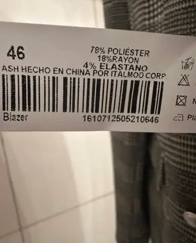 Blazer de cuadros gris para mujer ASH - miniatura 5