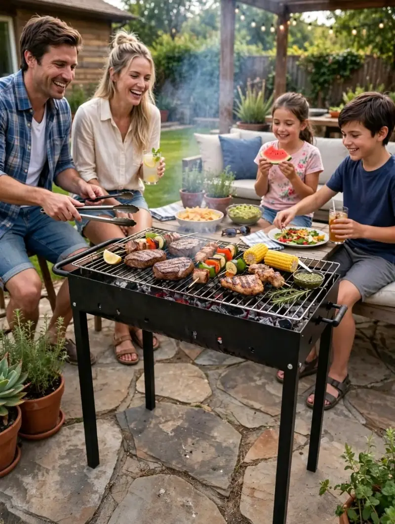 Parrilla a Carbón Rectangular Expert Grill - 4