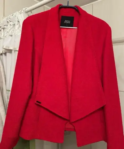 Blazer rojo mujer marca ASH talla XL - miniatura 1