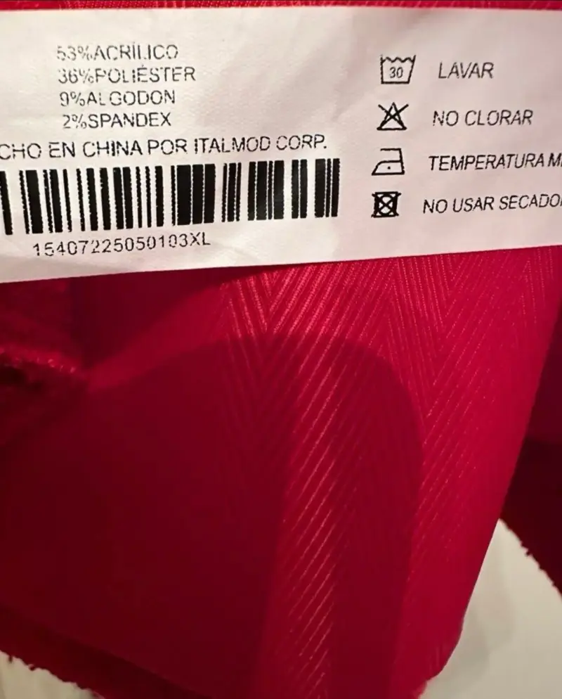 Blazer rojo mujer marca ASH talla XL - 5