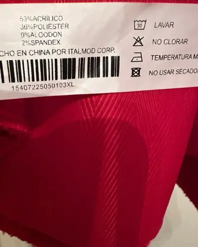 Blazer rojo mujer marca ASH talla XL - miniatura 5