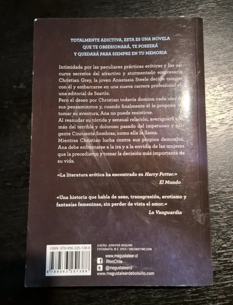 Libro Cincuenta Sombras Más Oscuras E.L. James - 2