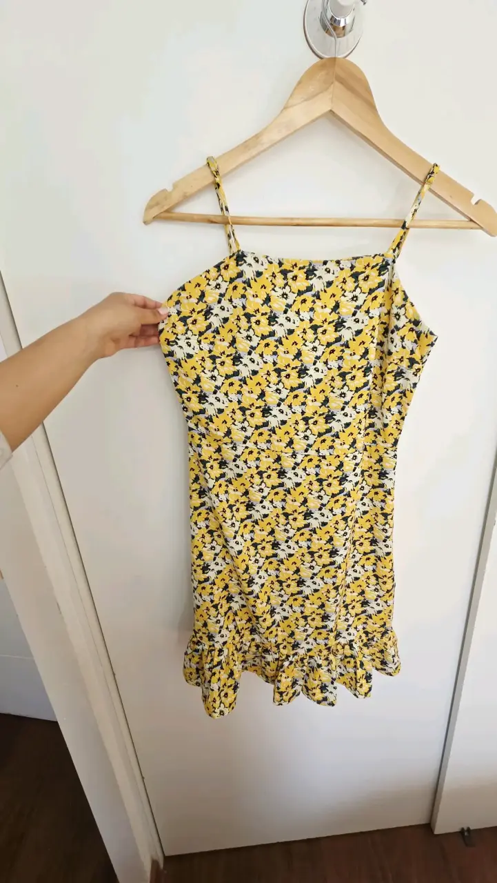 Vestido corto flores - 1