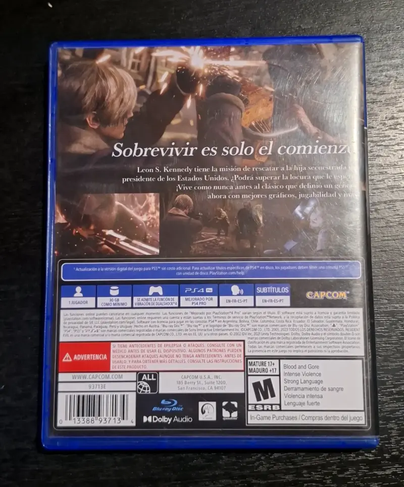 Juego PS4 Resident Evil 4 remake - 2