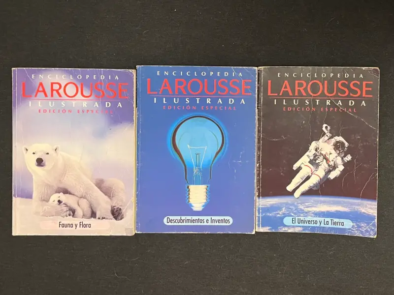 Set 3 libros Enciclopedia Larousse Ilustrada