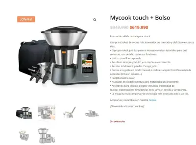 Robot de Cocina Mycook Touch Taurus con Pantalla Táctil - miniatura 6