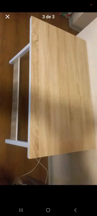 Escritorio de madera compacto para oficina - miniatura 1