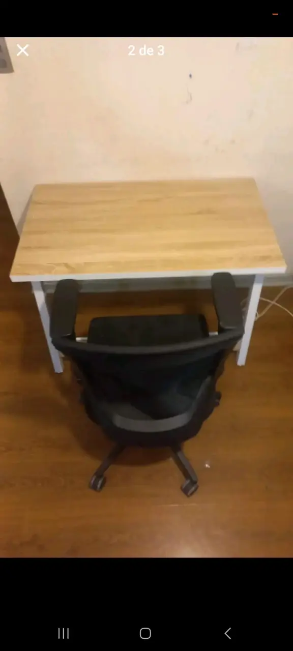 Escritorio de madera compacto para oficina - 2
