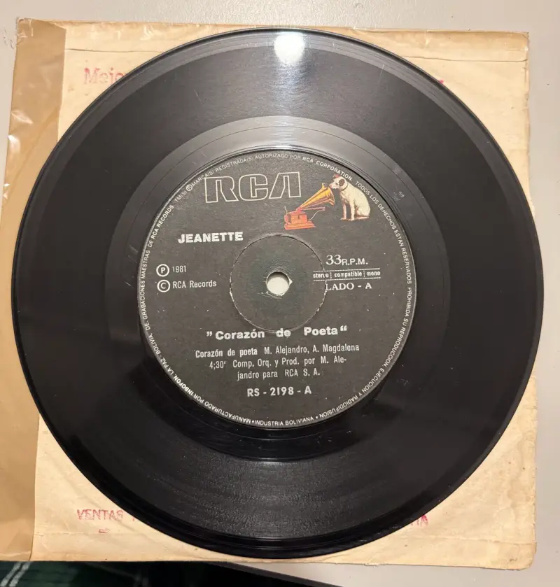 Vinilo Jeanette Corazón de Poeta 1981 - 2