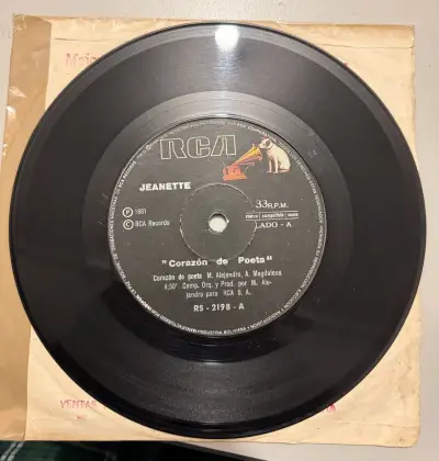 Vinilo Jeanette Corazón de Poeta 1981 - miniatura 2