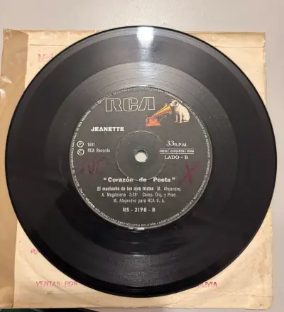 Vinilo Jeanette Corazón de Poeta 1981 - miniatura 3