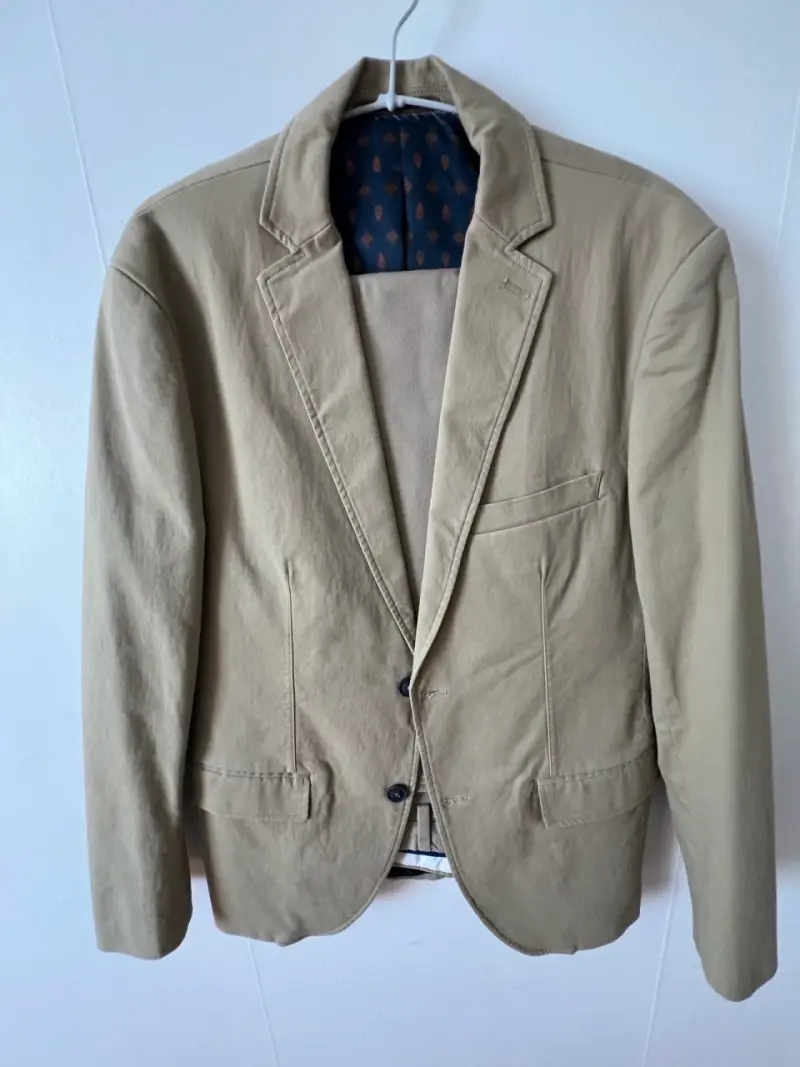 Blazer beige Ferouch para hombre TALLA S - 1