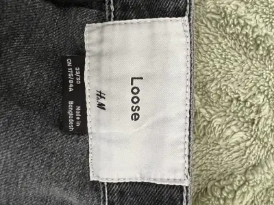 Pantalones cargo gris oscuro H&M Loose - miniatura 3