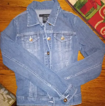 Chaqueta de mezclilla Calvin Klein Jeans para mujer - miniatura 1