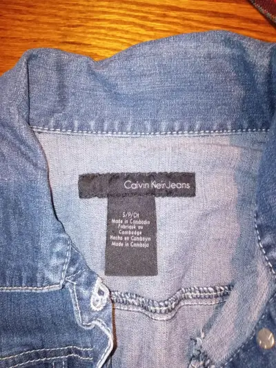 Chaqueta de mezclilla Calvin Klein Jeans para mujer - miniatura 4