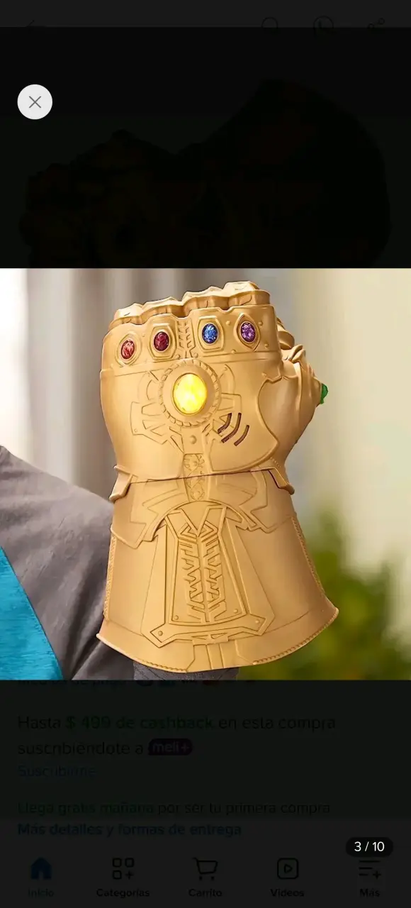 Guante Electrónico Marvel Avengers con Luz y Sonido - 6