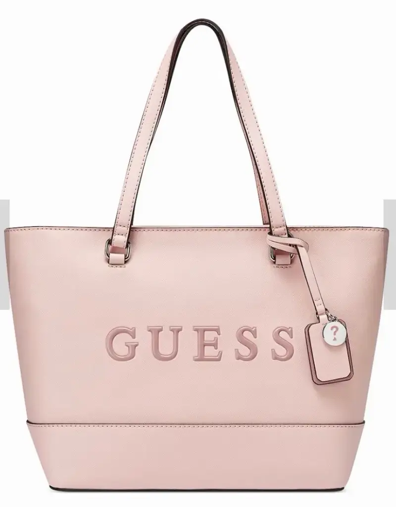 Bolso tote rosa Guess con logo - 1