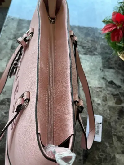 Bolso tote rosa Guess con logo - miniatura 3