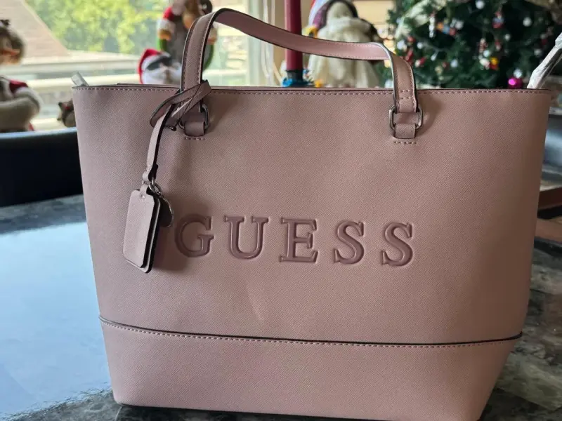 Bolso tote rosa Guess con logo - 4