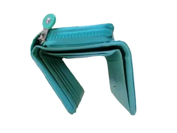 Billetera Turquesa con diseño de Lunares - 2