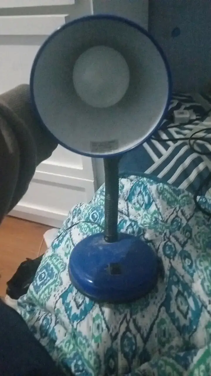 Lámpara de escritorio azul con cuello flexible - 4