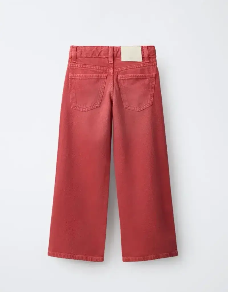 Pantalones anchos rojos para mujer Zara - 2