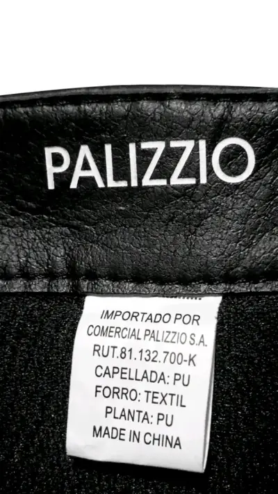 Botas negras de cuero sintético Palizzio - miniatura 1