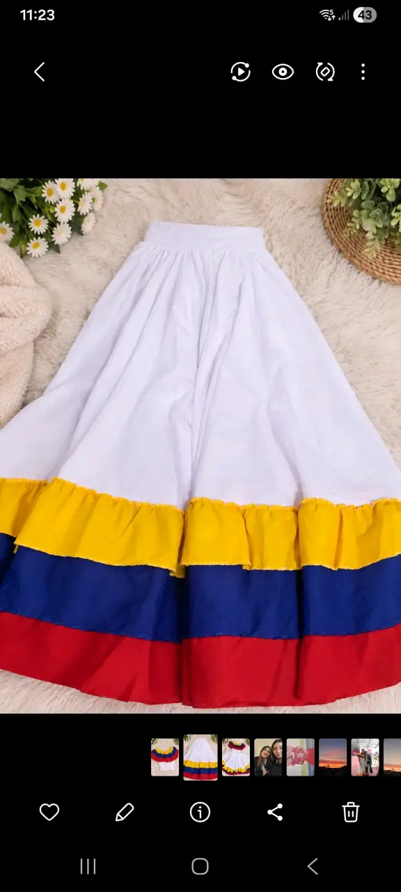 Conjunto típico colombiano para mujer - 3