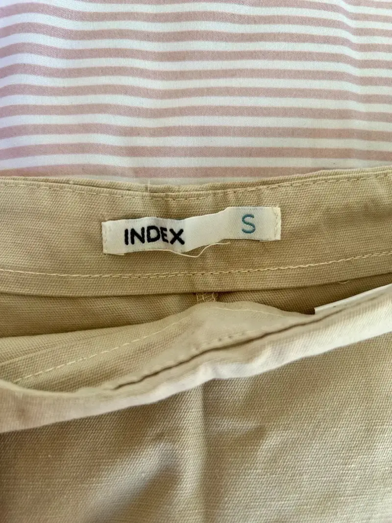 Falda pantalón beige de mujer talla S - 3