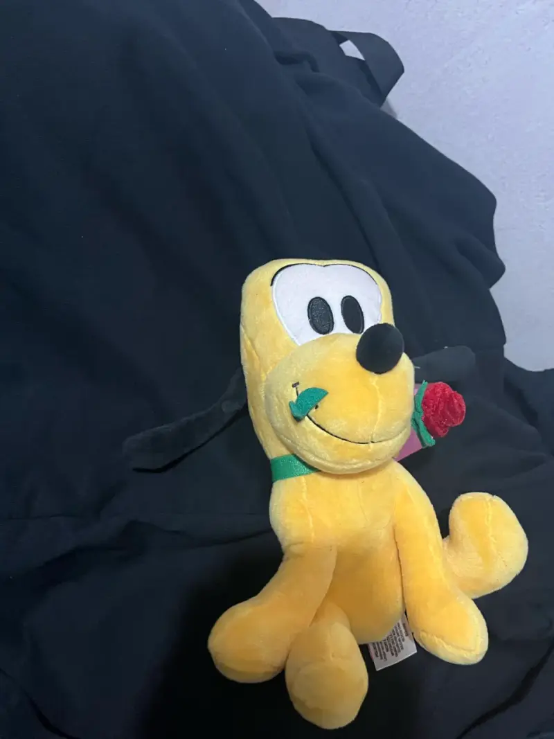 Peluche de Pluto con rosa Disney - 3