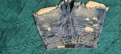 Shorts de mezclilla desgastados Aeropostale - miniatura 1