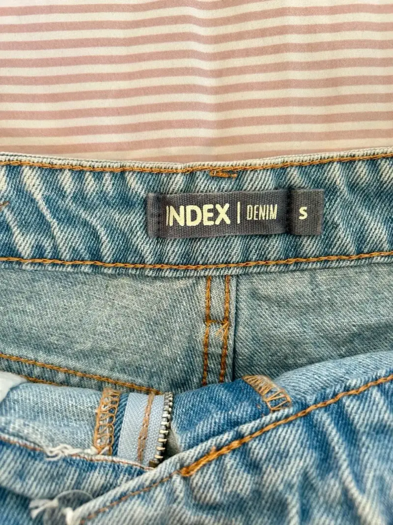Shorts de mezclilla desgastados para mujer talla S - 3