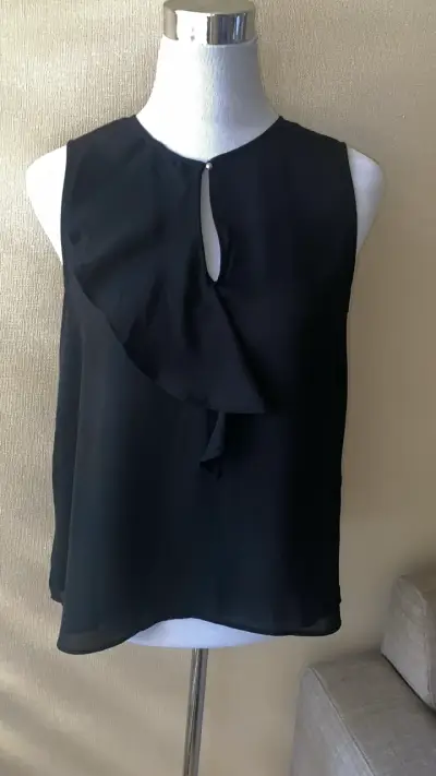 Blusa sin mangas negra Zara Basic - miniatura 1