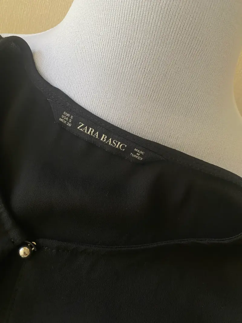 Blusa sin mangas negra Zara Basic - 2