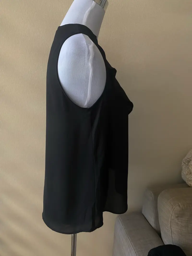 Blusa sin mangas negra Zara Basic - 3