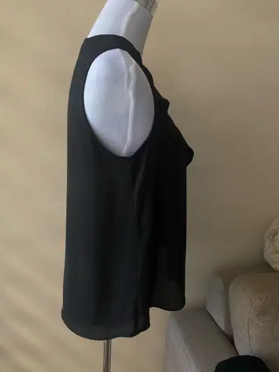 Blusa sin mangas negra Zara Basic - miniatura 3