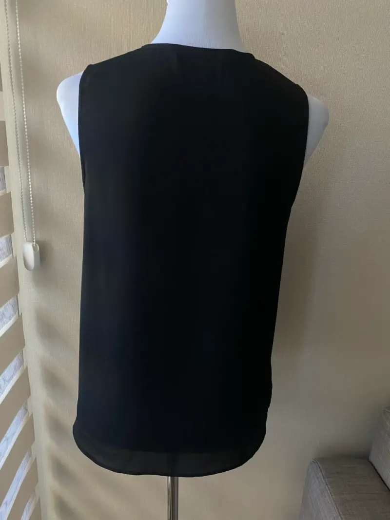 Blusa sin mangas negra Zara Basic - 4