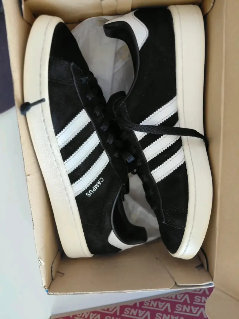 Adidas Campus negras de gamuza - 5