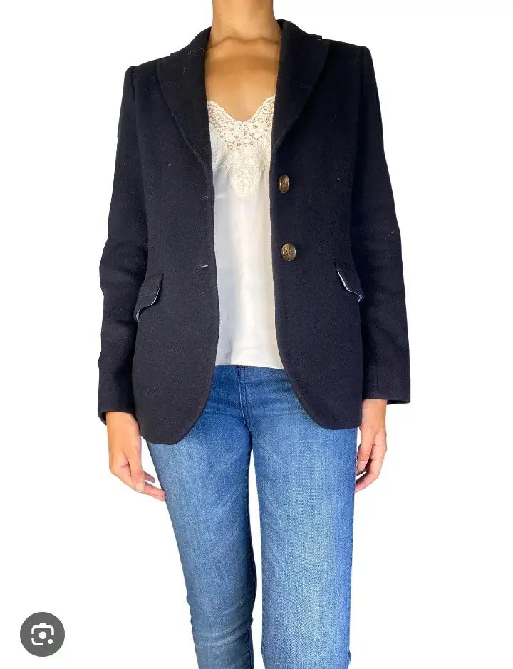 Blazer Azul de lana para mujer Saville Row 38 - 2