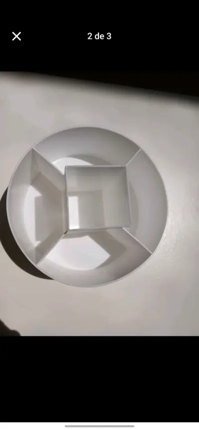 Organizador de maquillaje giratorio blanco - miniatura 3