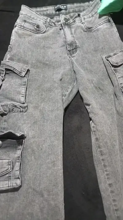 Pantalones cargo grises Jaja & Jeje - miniatura 1