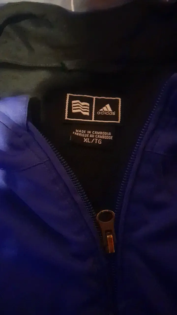 Chaqueta deportiva azul Adidas talla XL - 2
