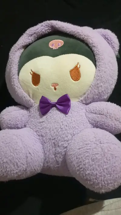 Peluche Kuromi Morado con Moño - miniatura 1