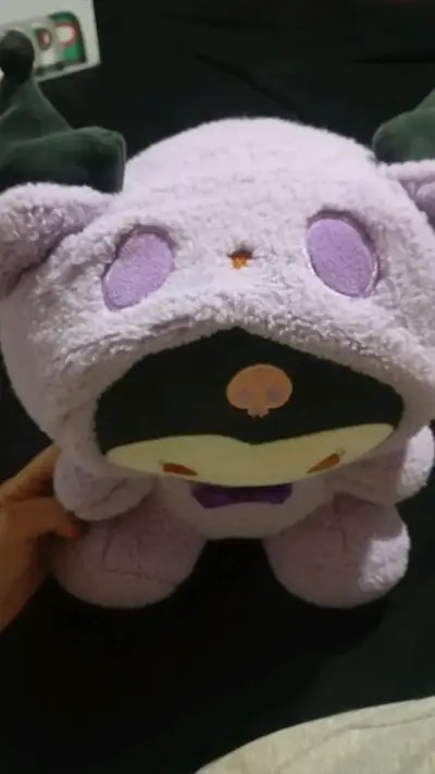 Peluche Kuromi Morado con Moño - miniatura 2