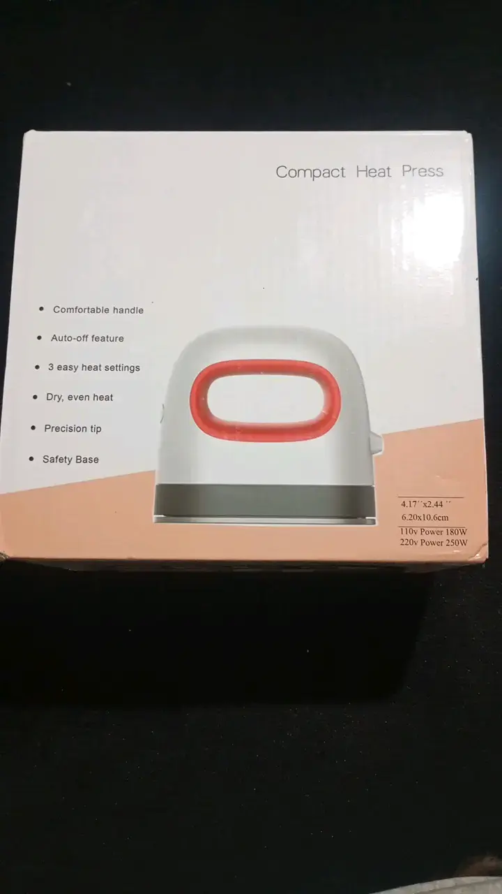 Prensa de Calor Compacta con Mango Cómodo