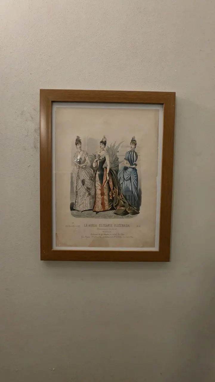 Cuadros con ilustraciones vintage de moda - 2